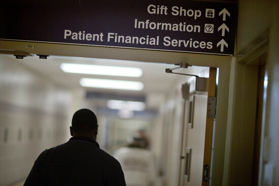 FILE - A sign points visitors toward the financial services department at a hospital, Friday, Jan. 24, 2014. Medicaid coverage will end for millions of Americans in 2023, and that pushes many into unfamiliar territory: the health insurance marketplace. (AP Photo/David Goldman, File) FILE - A sign points visitors toward the financial services department at a hospital, Friday, Jan. 24, 2014. Medicaid coverage will end for millions of Americans in 2023, and that pushes many into unfamiliar territory: the health insurance marketplace. (AP Photo/David Goldman, File)