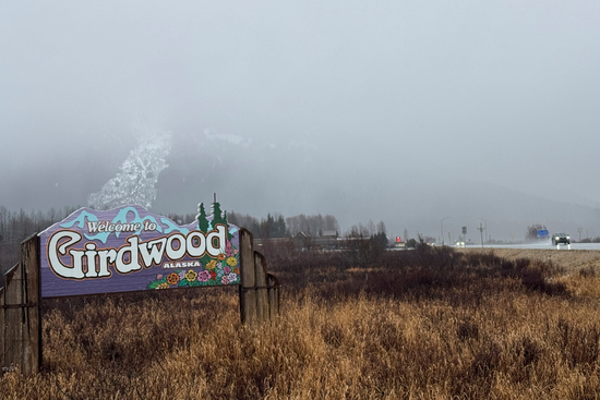 The community welcome sign sits outside Girdwood, Alaska, Wednesday, March 5, 2025. (AP Photo/Mark Thiessen) The community welcome sign sits outside Girdwood, Alaska, Wednesday, March 5, 2025. (AP Photo/Mark Thiessen)