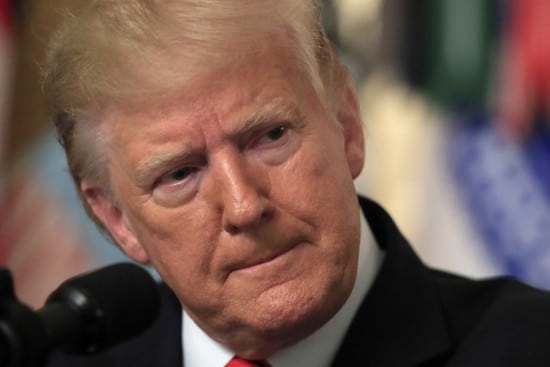 President Donald Trump speaks in the Diplomatic Room of the White House, Sunday, Oct. 27, 2019 in Washington. Trump says Islamic State group leader Abu Bakr al-Baghdadi died after running into a dead-end tunnel and igniting an explosive vest, killing himself and three of his young children, (AP Photo/Manuel Balce Ceneta) President Donald Trump speaks in the Diplomatic Room of the White House, Sunday, Oct. 27, 2019 in Washington. Trump says Islamic State group leader Abu Bakr al-Baghdadi died after running into a dead-end tunnel and igniting an explosive vest, killing himself and three of his young children, (AP Photo/Manuel Balce Ceneta)