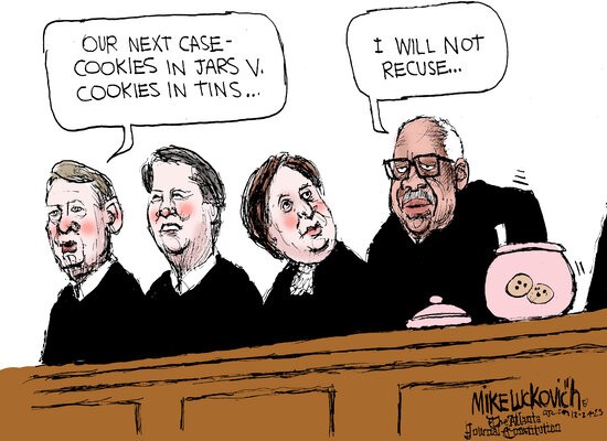 A cartoon by Mike Luckovich. A cartoon by Mike Luckovich.