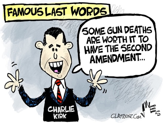 Cartoon by Clay Jones.