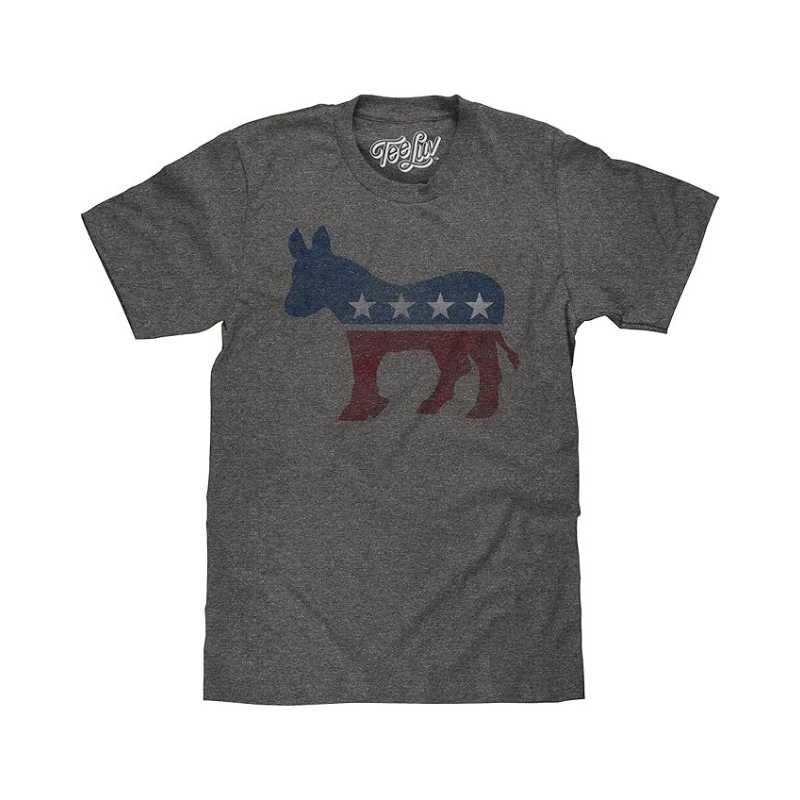 Faded Democrat Donkey T-Shirt