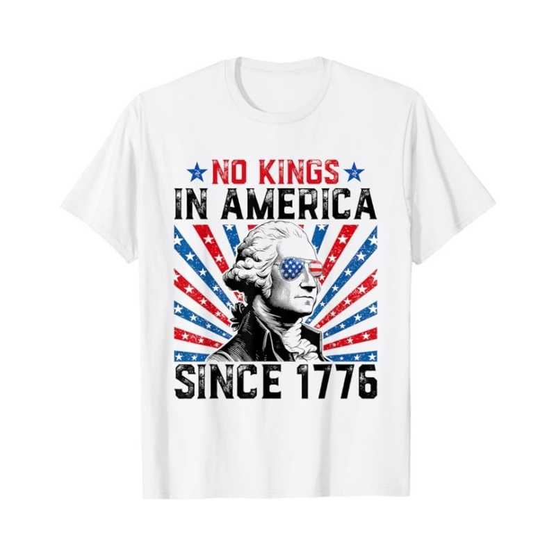 No Kings in American Tshirt