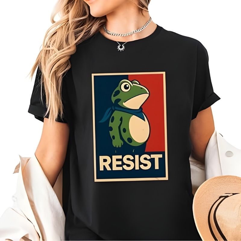 Resist Portland Frog Tshirt