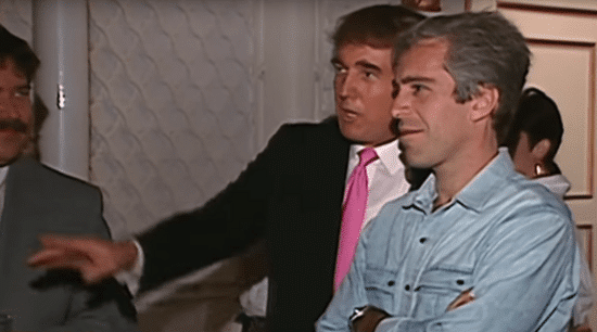 Video from Nov. 1992, showing Donald Trump socializing with Jeffrey Epstein at Mar-A-Lago.